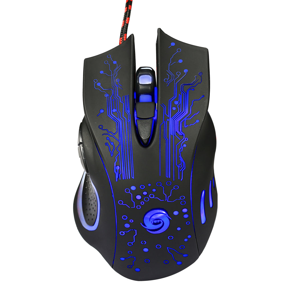 USB Wired Gaming Mouse 5500DPI Adjustable 7 Buttons LED Backlit Professional Gamer Mice Ergonomic Computer Mouse for PC Laptop