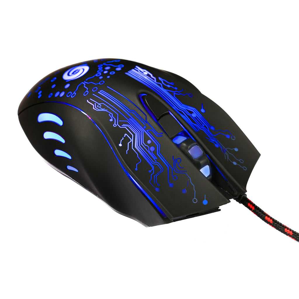 USB Wired Gaming Mouse 5500DPI Adjustable 7 Buttons LED Backlit Professional Gamer Mice Ergonomic Computer Mouse for PC Laptop