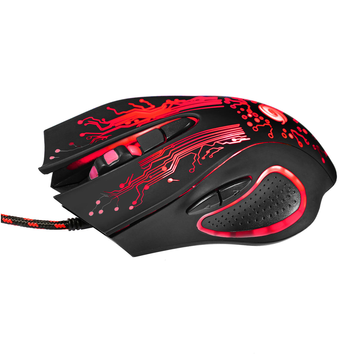 USB Wired Gaming Mouse 5500DPI Adjustable 7 Buttons LED Backlit Professional Gamer Mice Ergonomic Computer Mouse for PC Laptop