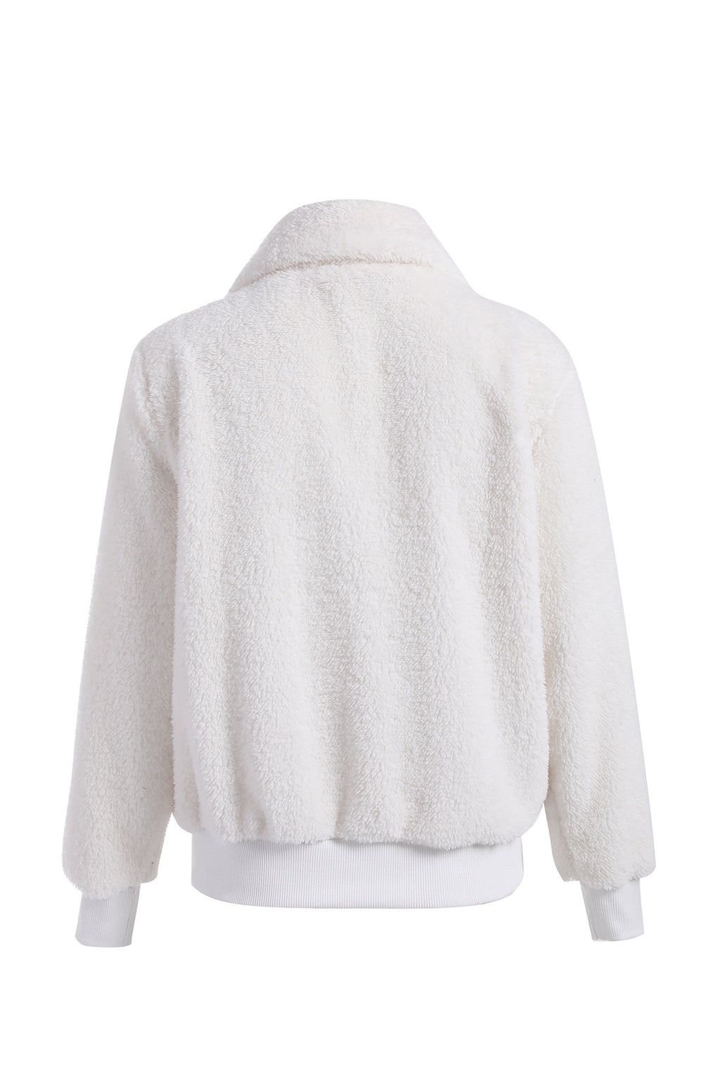 Winter Autumn Women Lapel Zipper Jacket Coat