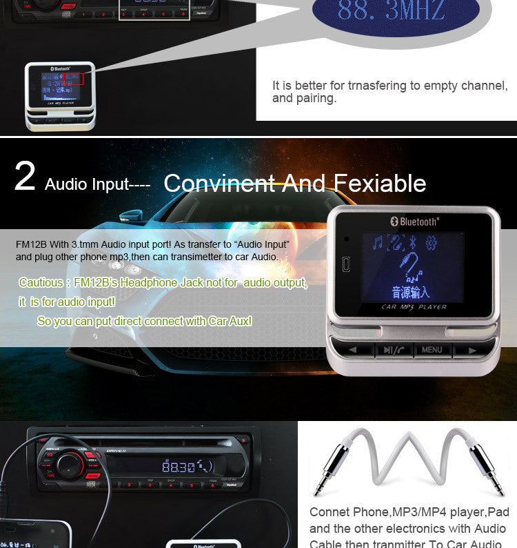 Car Bluetooth mp3
