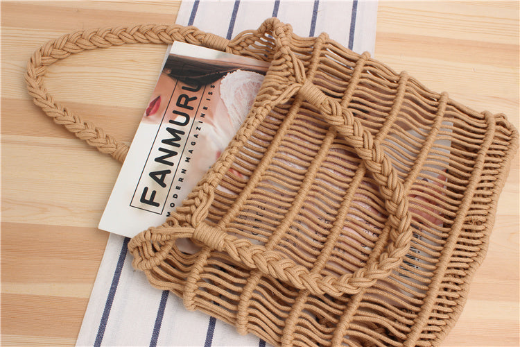 Female Sensual Straw Bag Beach Bag