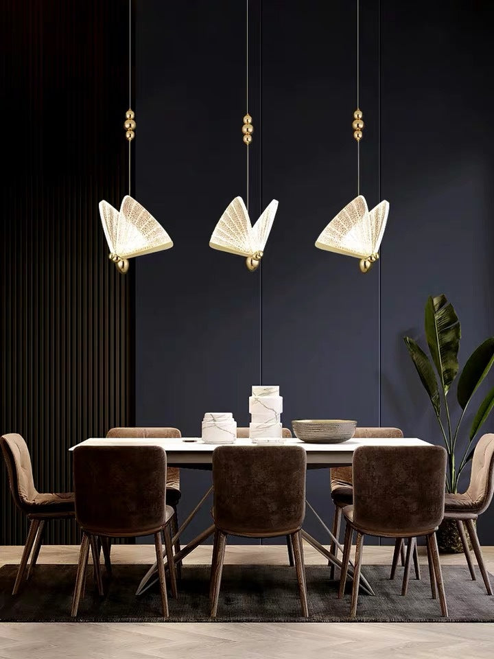 Hot Sale Butterfly Lamp Chandelier for Living Room Bedroom Bedside Staircase Hall Restaurant Art Indoor Lighting Decor
