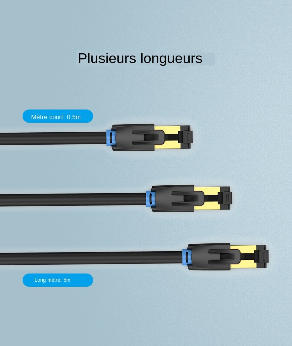 New eight types of CAT8 home gaming 10G high-speed network jumper network cable
