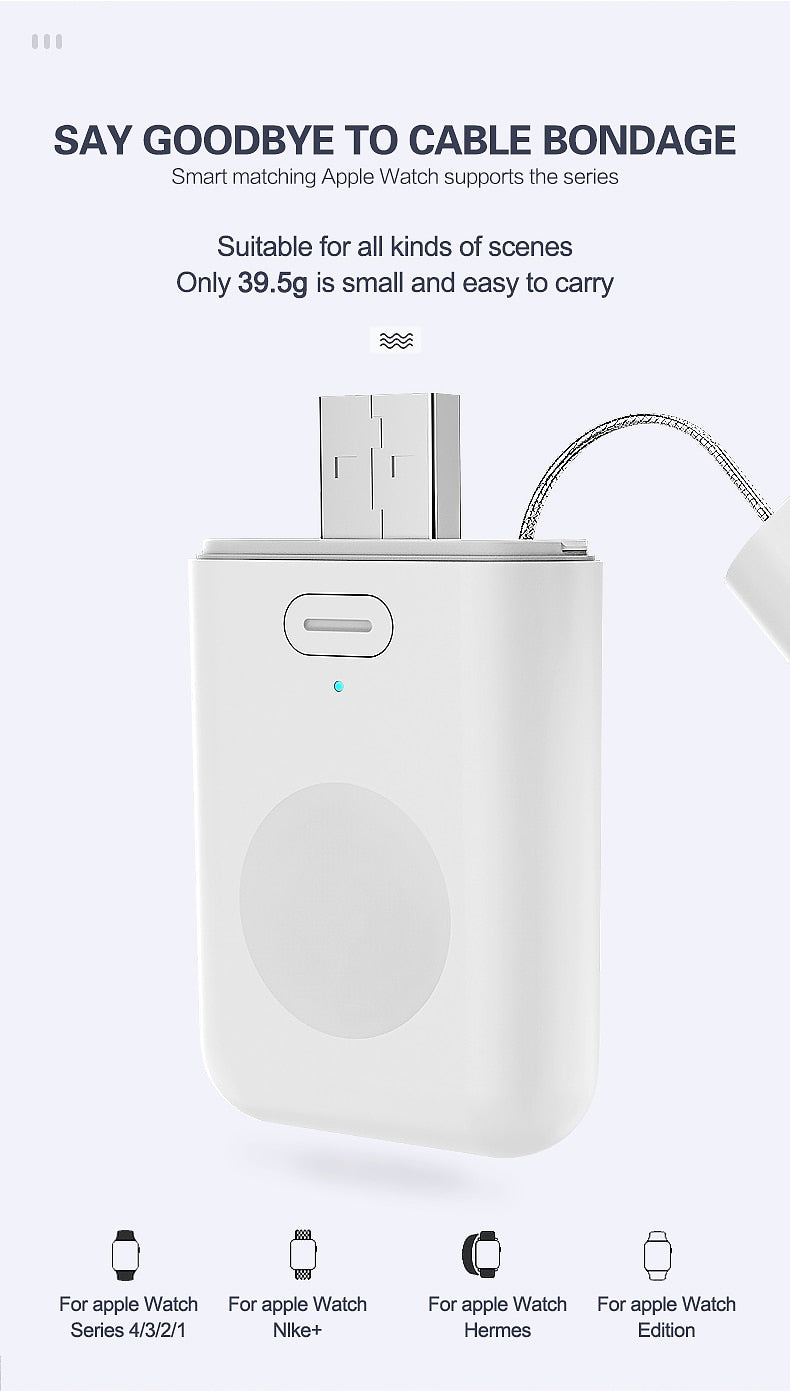 Smart watch mini portable charger