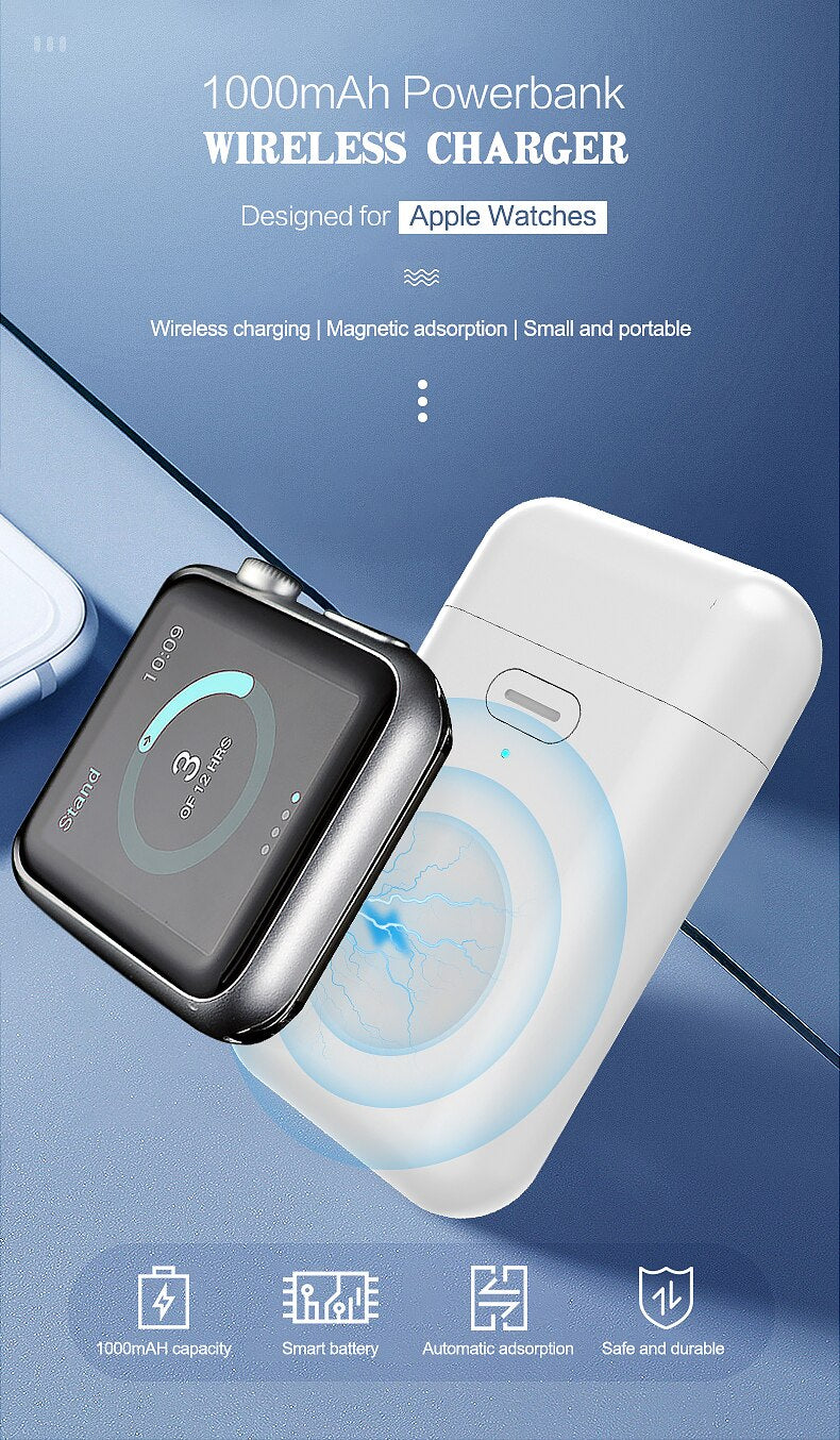 Smart watch mini portable charger