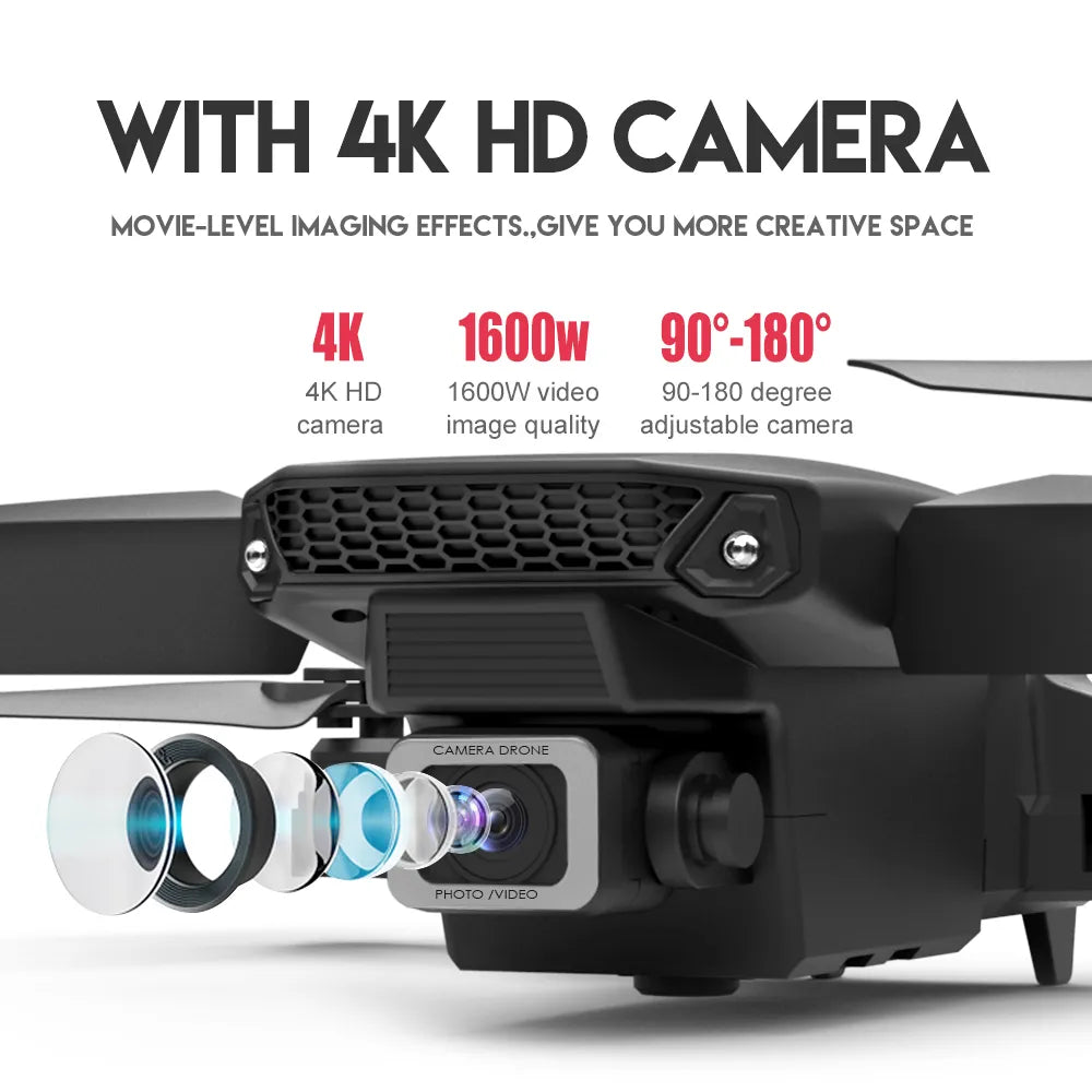 4K Pixel Dual Camera Airplane Toy
