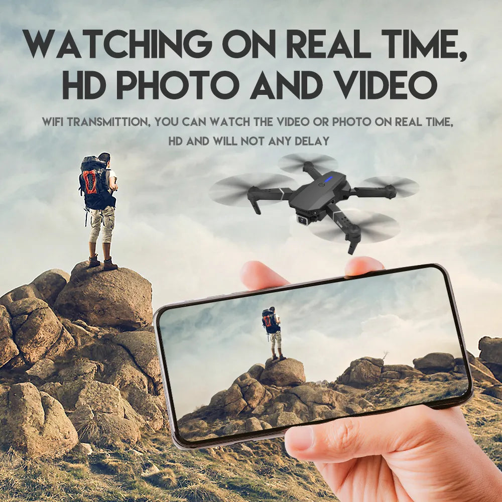 4K Pixel Dual Camera Airplane Toy