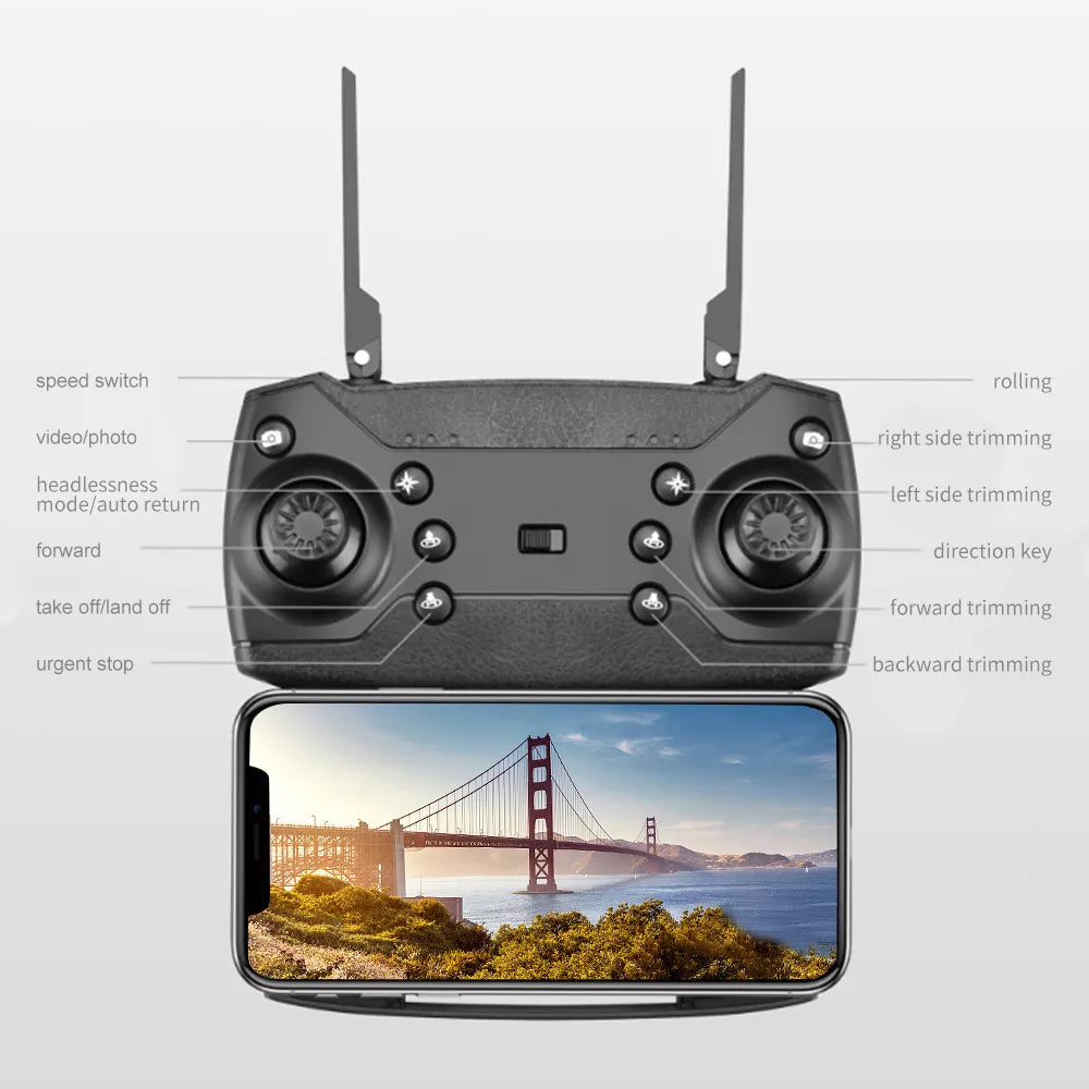 4K Pixel Dual Camera Airplane Toy
