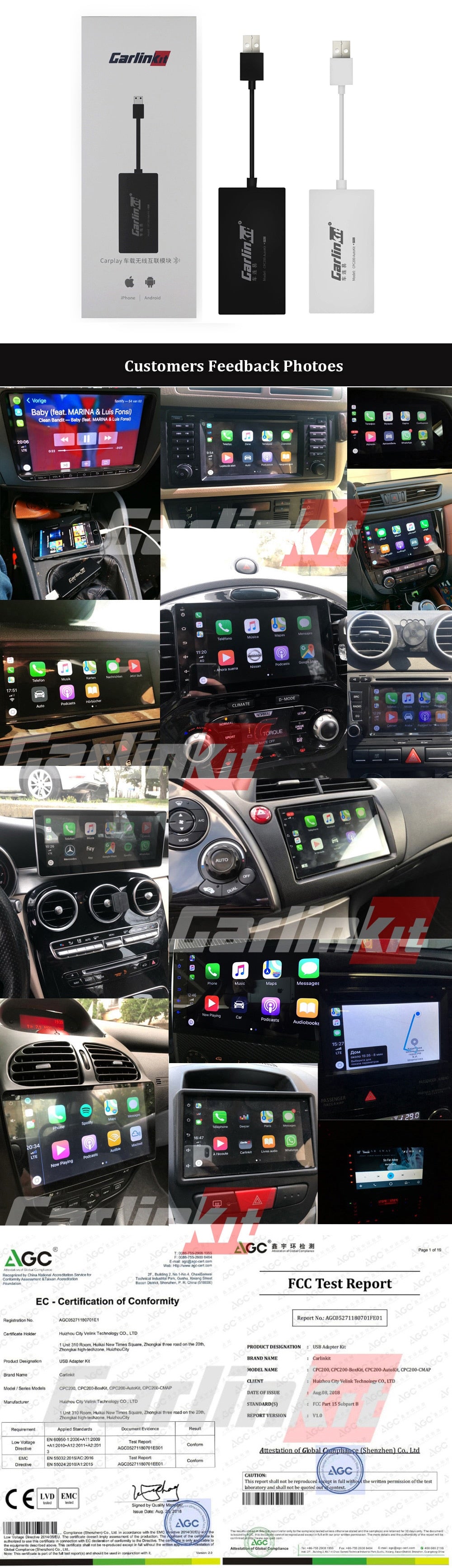 Compatible with  Wireless Bluetooth connection mobile phone screen