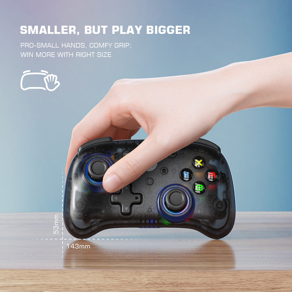 Six-axis Somatosensory Glare Transparent Bluetooth Small Handle