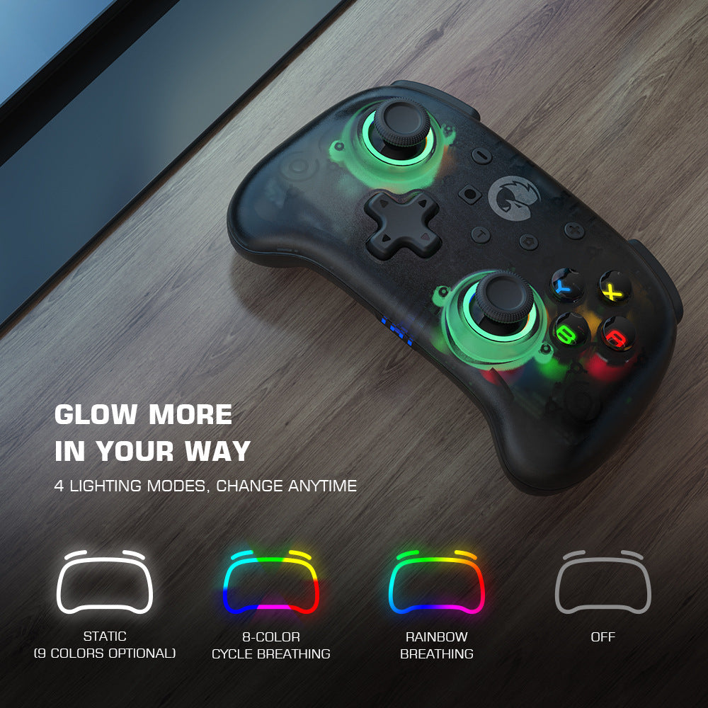 Six-axis Somatosensory Glare Transparent Bluetooth Small Handle