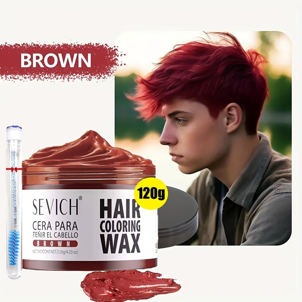 Instant Color Hair Wax 10 Shades – Temporary Hair Dye Wax Strong Hold Styling for Parties, Cosplay, Festivals & Halloween, Ea
