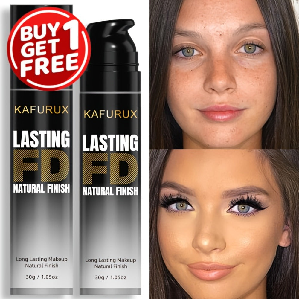 KAFURUX Liquid Foundation Two-Bottle Set with Pump Dispensers and Eight Matching Shade Pairs — image 4