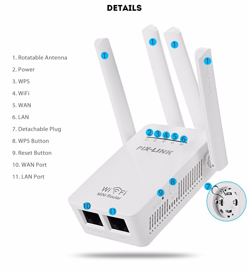Antenna WIFI signal amplifier wireless repeater