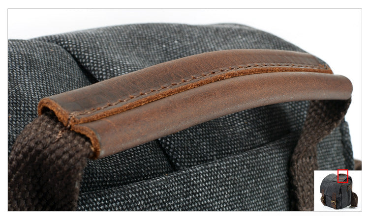 One-shoulder retro camera bag waterproof camera bag