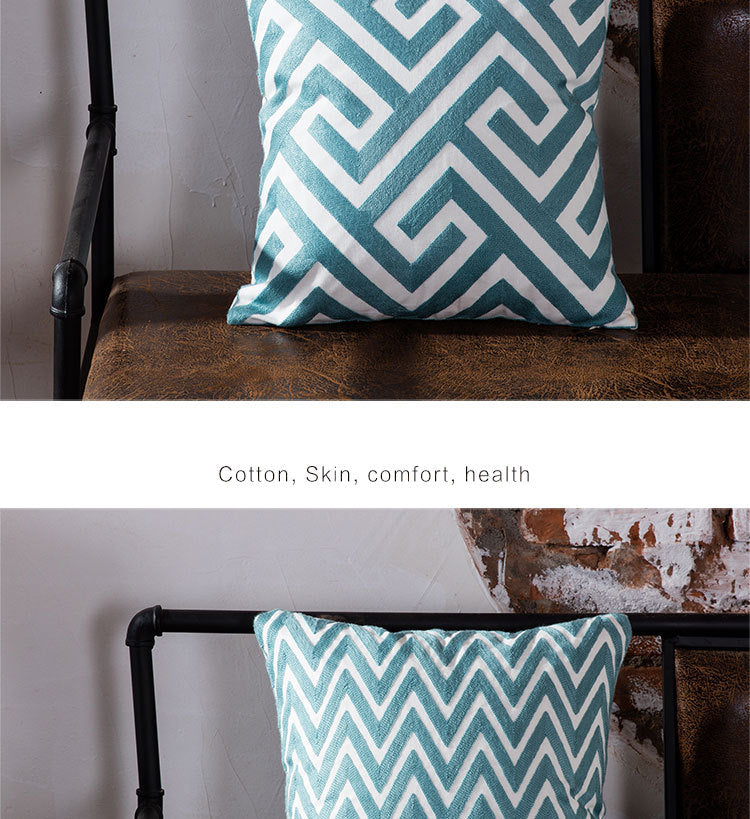 Modern geometric office pillow cushion