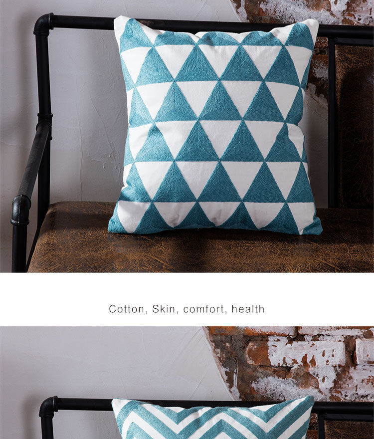 Modern geometric office pillow cushion