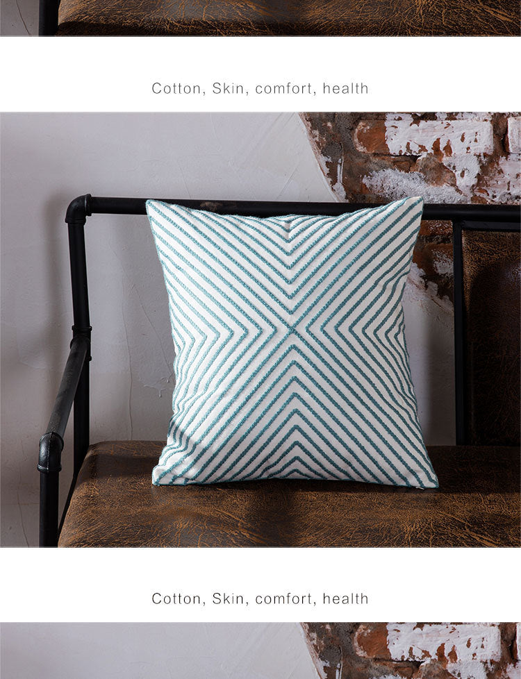 Modern geometric office pillow cushion
