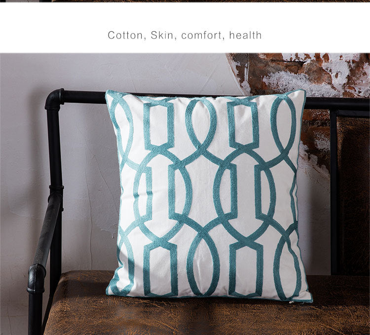 Modern geometric office pillow cushion