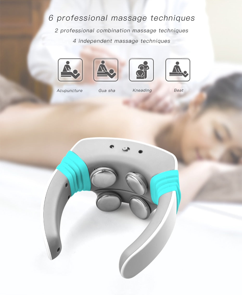 Electric pulse Acupuncture Neck massager