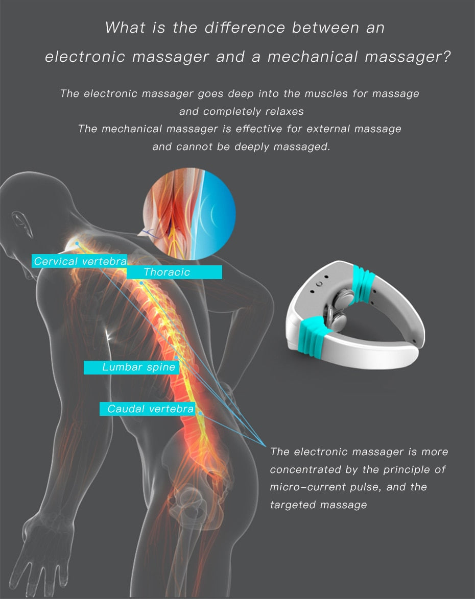 Electric pulse Acupuncture Neck massager