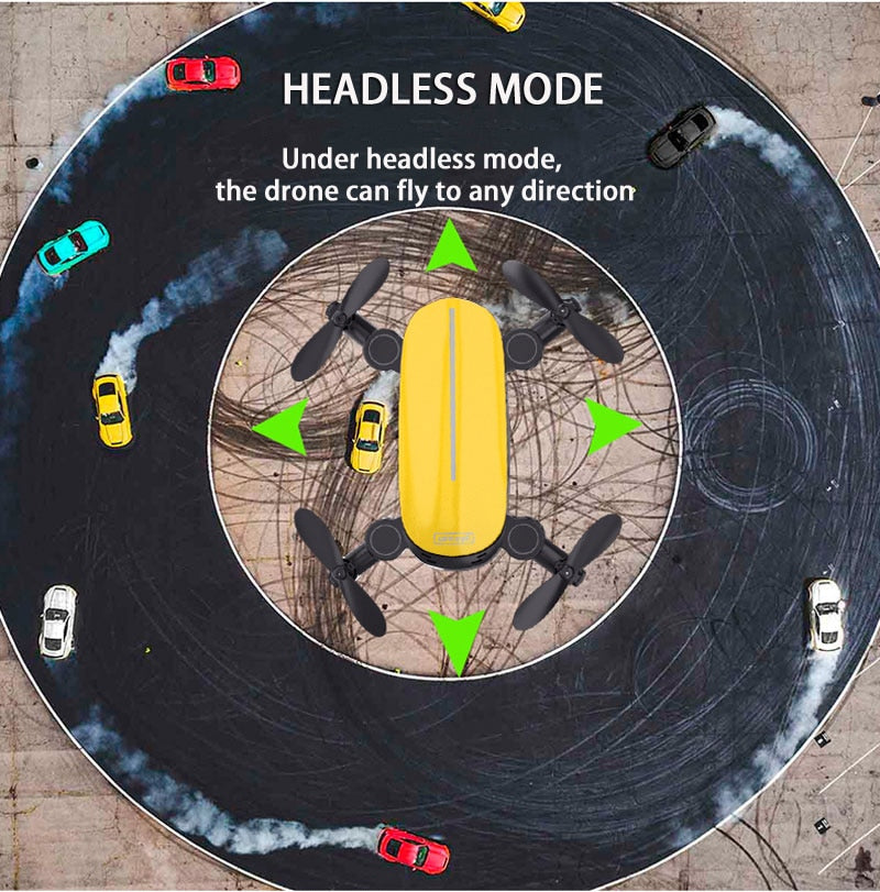 Teeggi T10 Mini Drone With Camera Foldable WiFi FPV RC Quadcopter Headless Mode Altitude Hold VS S9 Micro Pocket Selfie Dron
