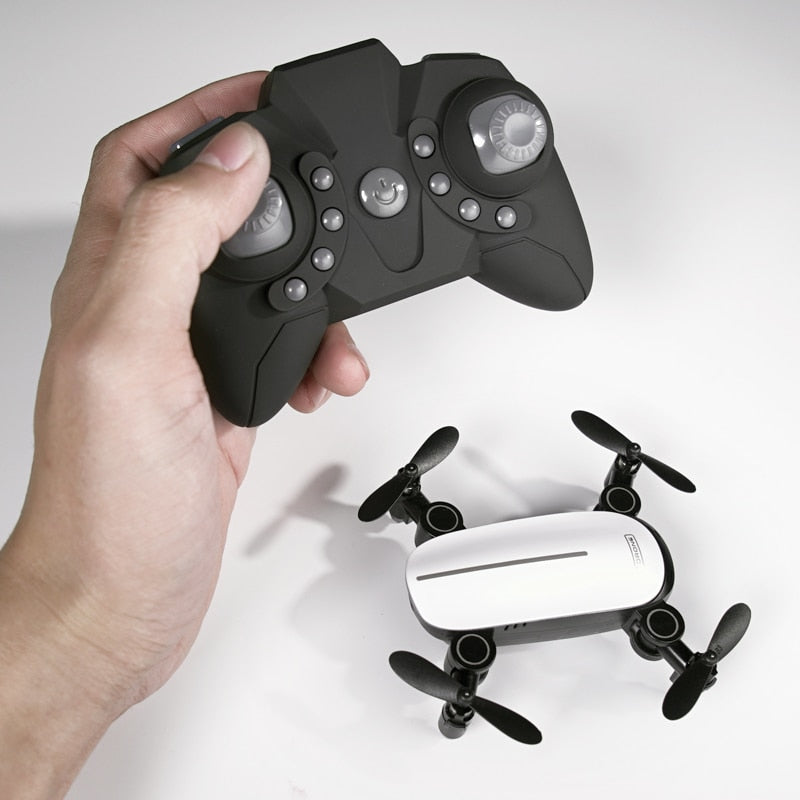 Teeggi T10 Mini Drone With Camera Foldable WiFi FPV RC Quadcopter Headless Mode Altitude Hold VS S9 Micro Pocket Selfie Dron