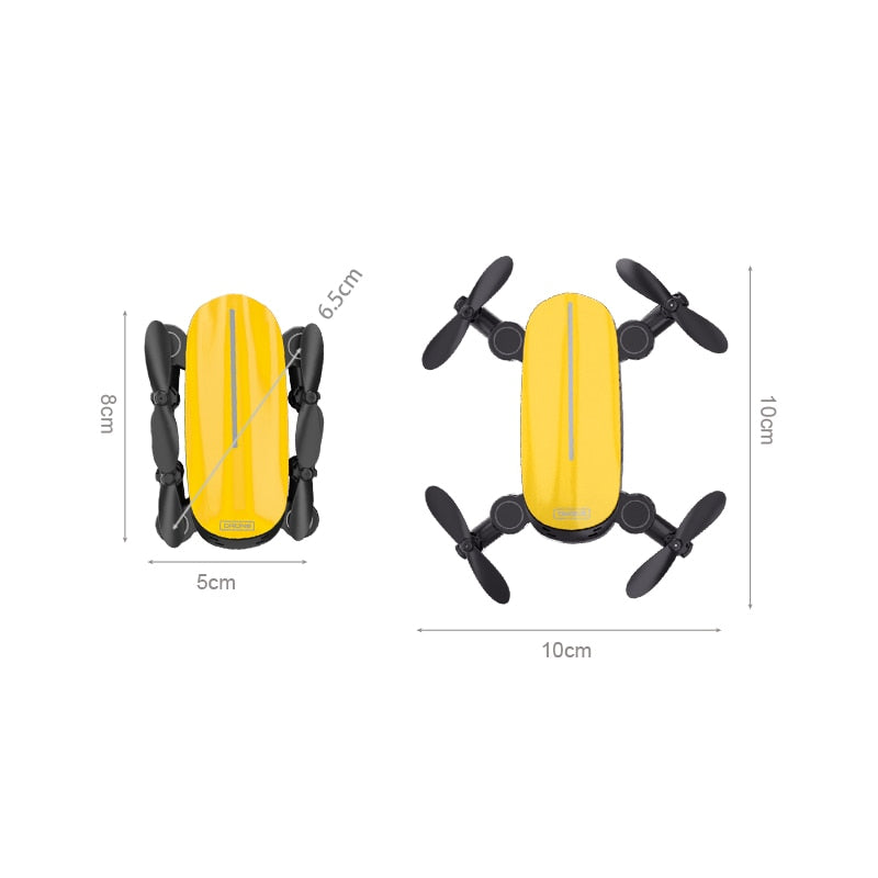 Teeggi T10 Mini Drone With Camera Foldable WiFi FPV RC Quadcopter Headless Mode Altitude Hold VS S9 Micro Pocket Selfie Dron