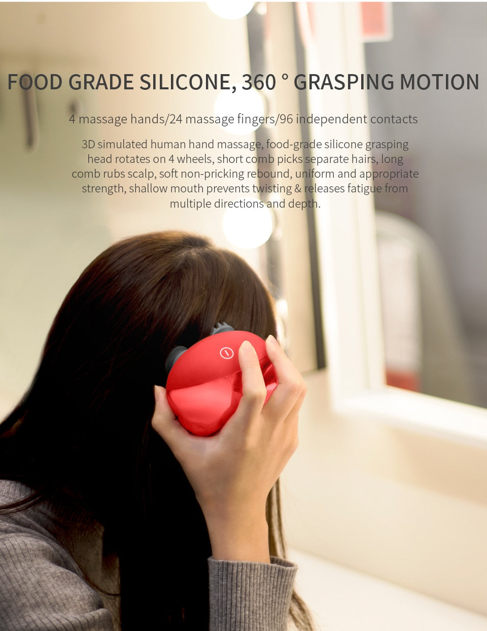 Relieving fatigue scalp massager
