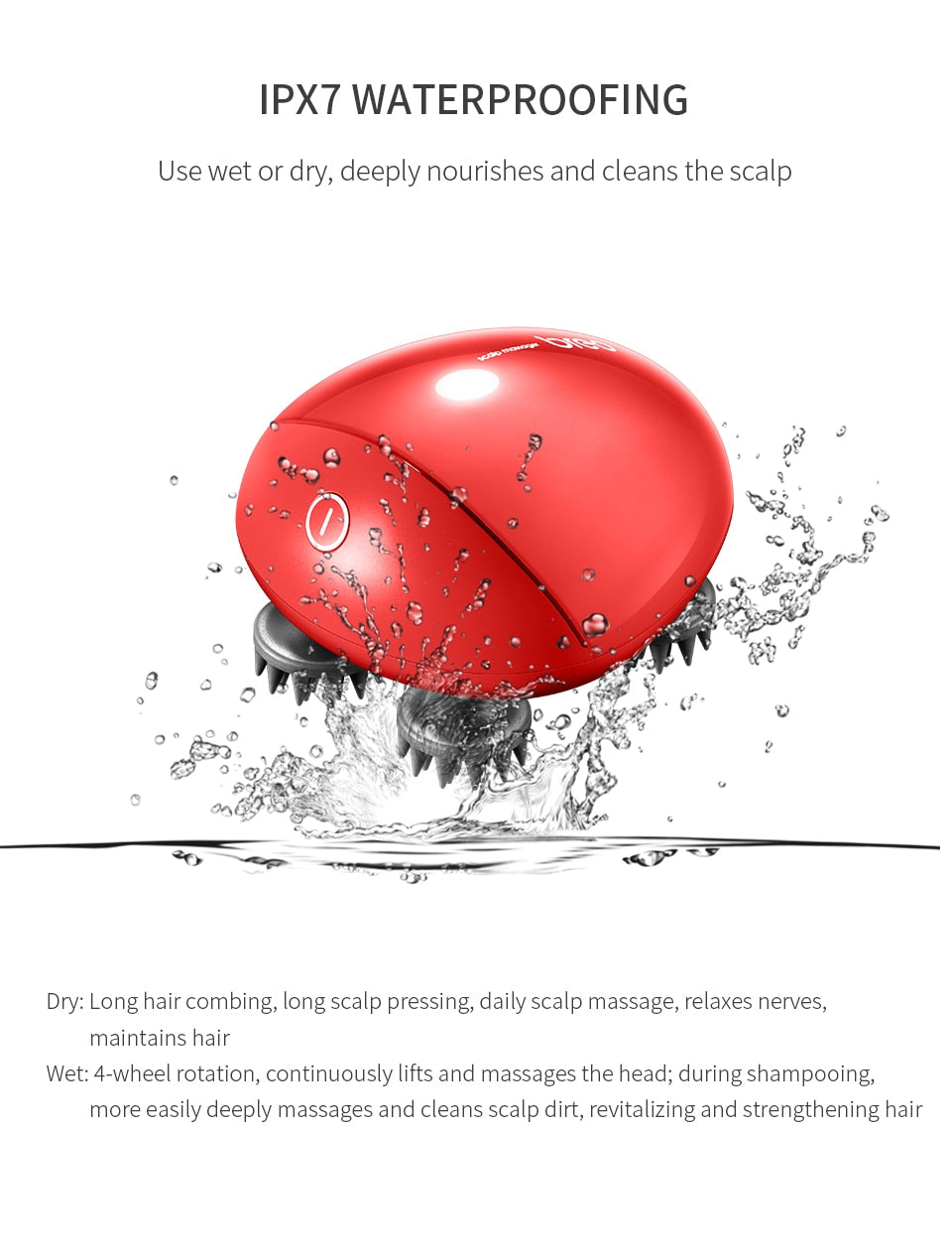 Relieving fatigue scalp massager
