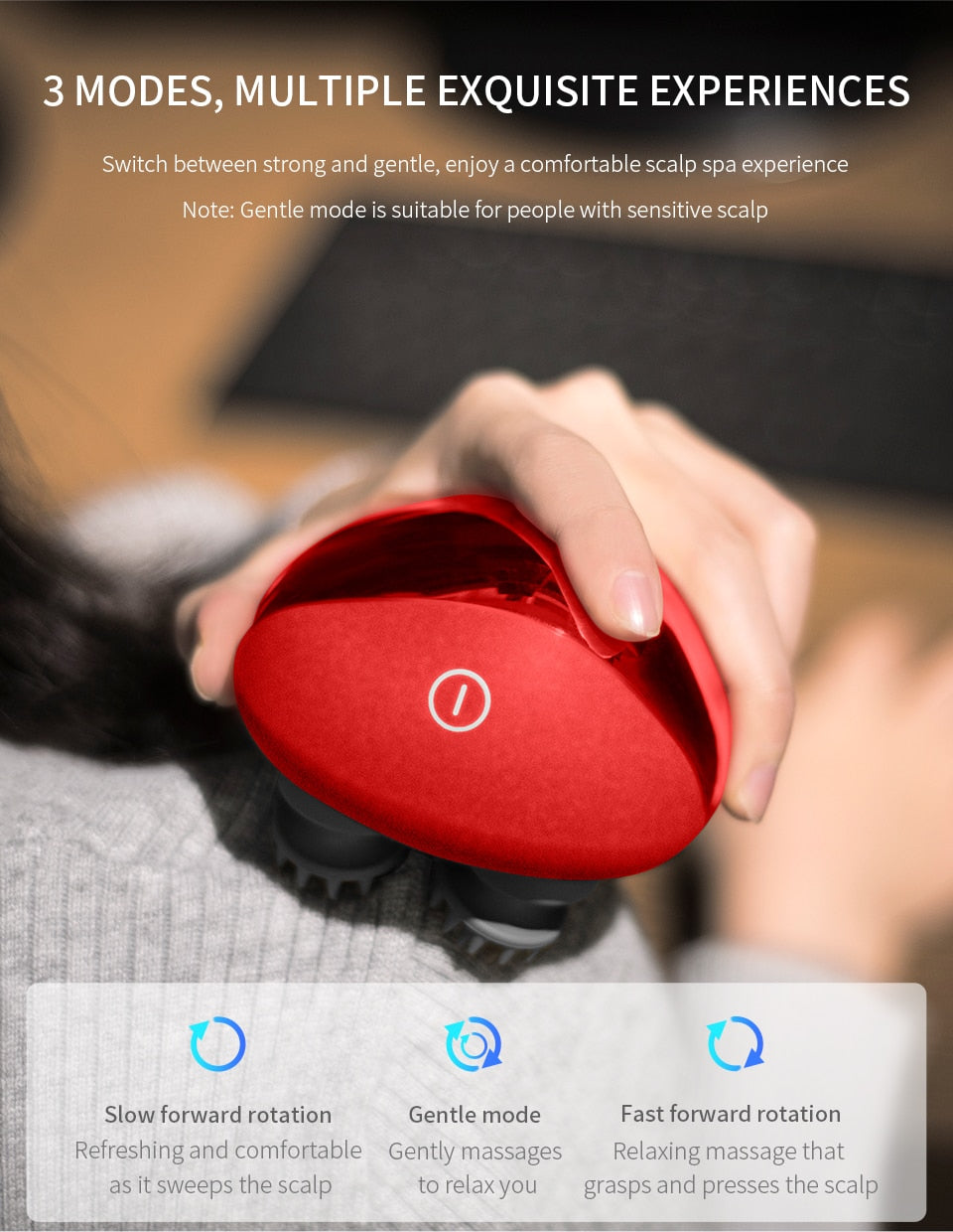 Relieving fatigue scalp massager