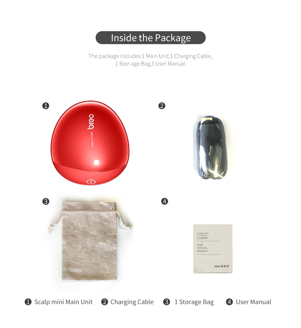 Relieving fatigue scalp massager