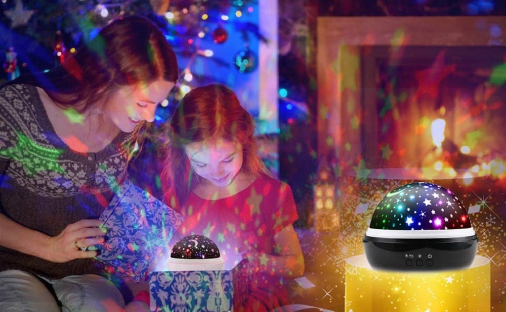Star projector lamp USB baby sleep light bedroom ball light