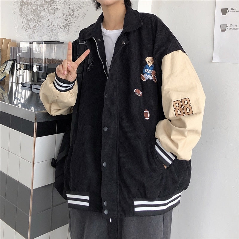 Women Baseball Uniform Autumn Coat Jacket High Street Style