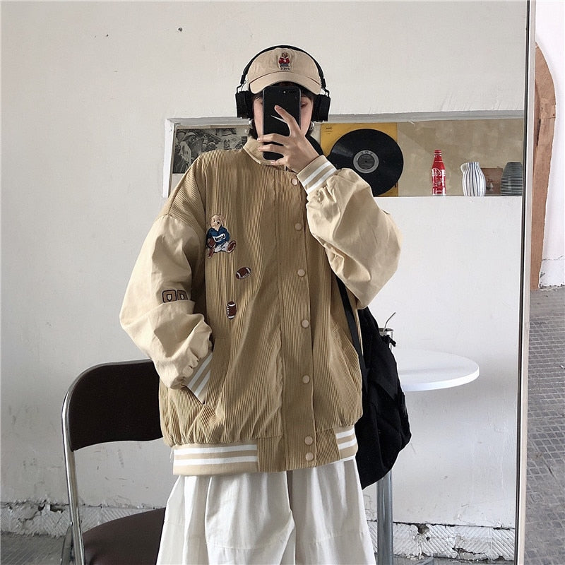 Women Baseball Uniform Autumn Coat Jacket High Street Style