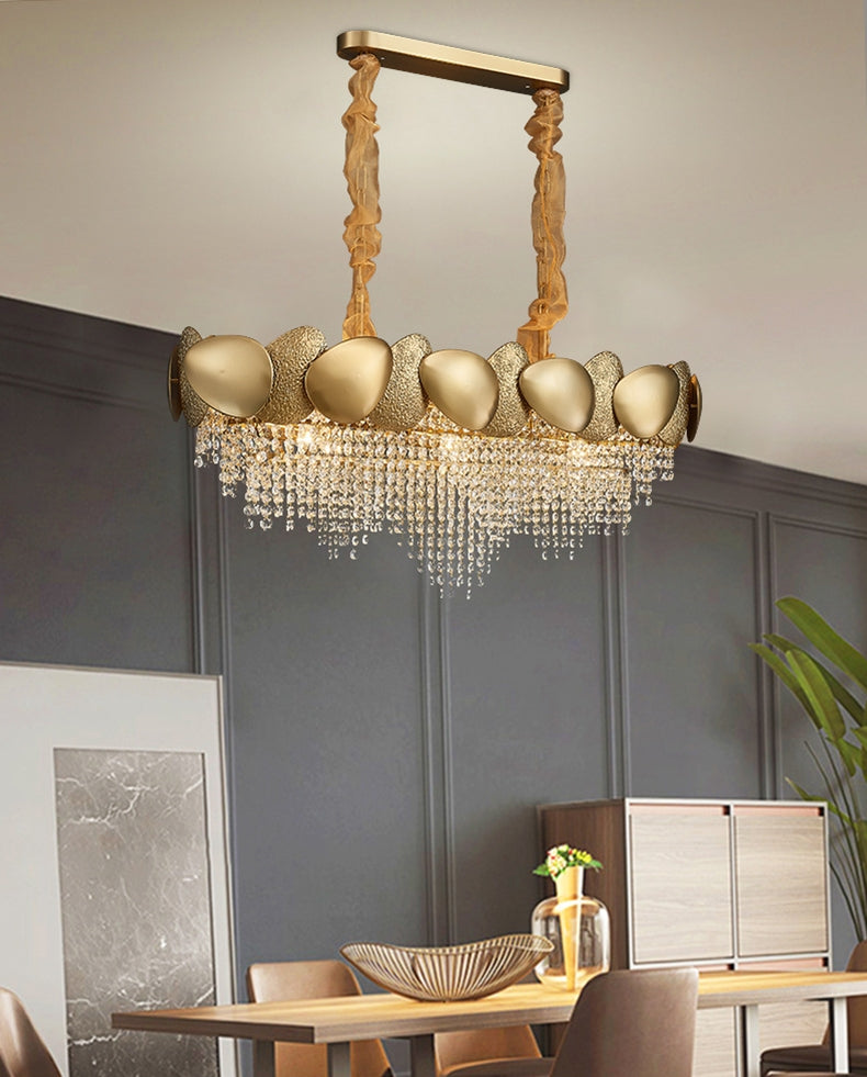 Stainless Steel Living Room Ceiling Crystal Chandelier