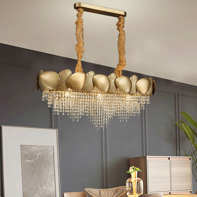 Stainless Steel Living Room Ceiling Crystal Chandelier