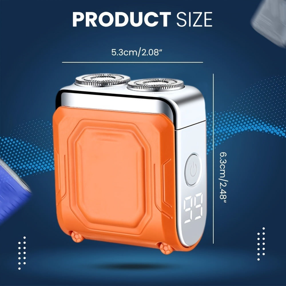 Electric Shaver Dual-Head Floating Magnetic Razor with Digital Battery Display, USB Charging and Three Colors — image 5