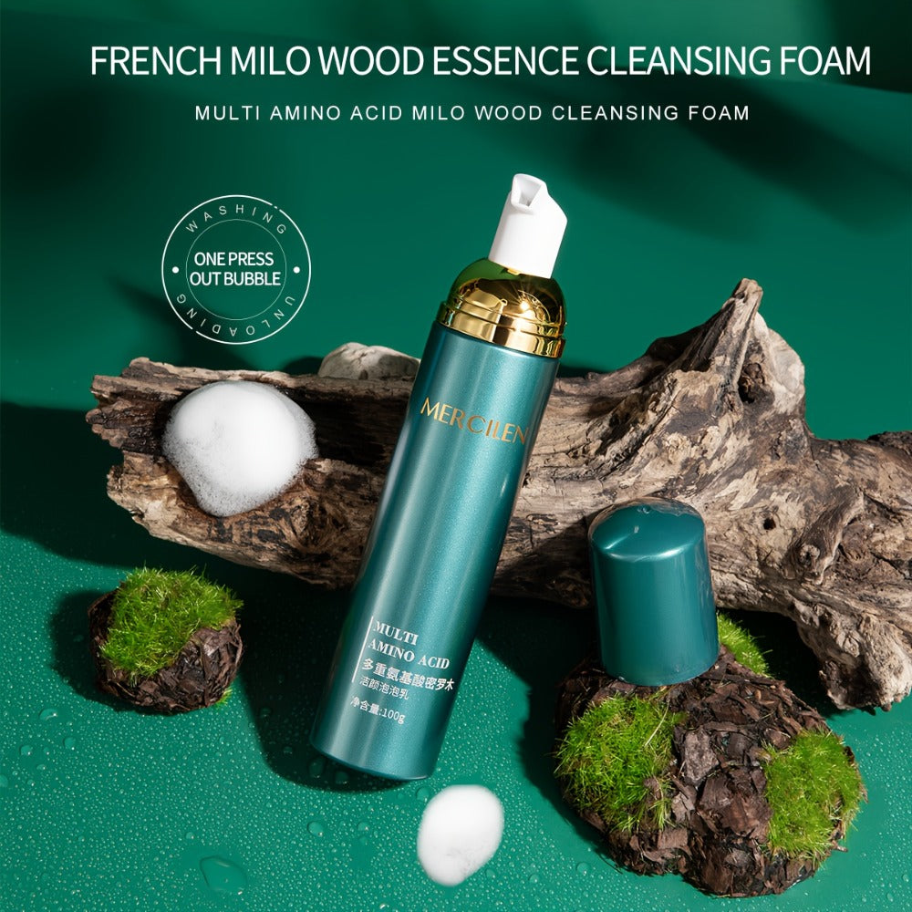 Amino Acid Bubble Facial Cleanser with Rose Water 100g, Deep Cleansing Gentle Mousse Face Wash — image 4