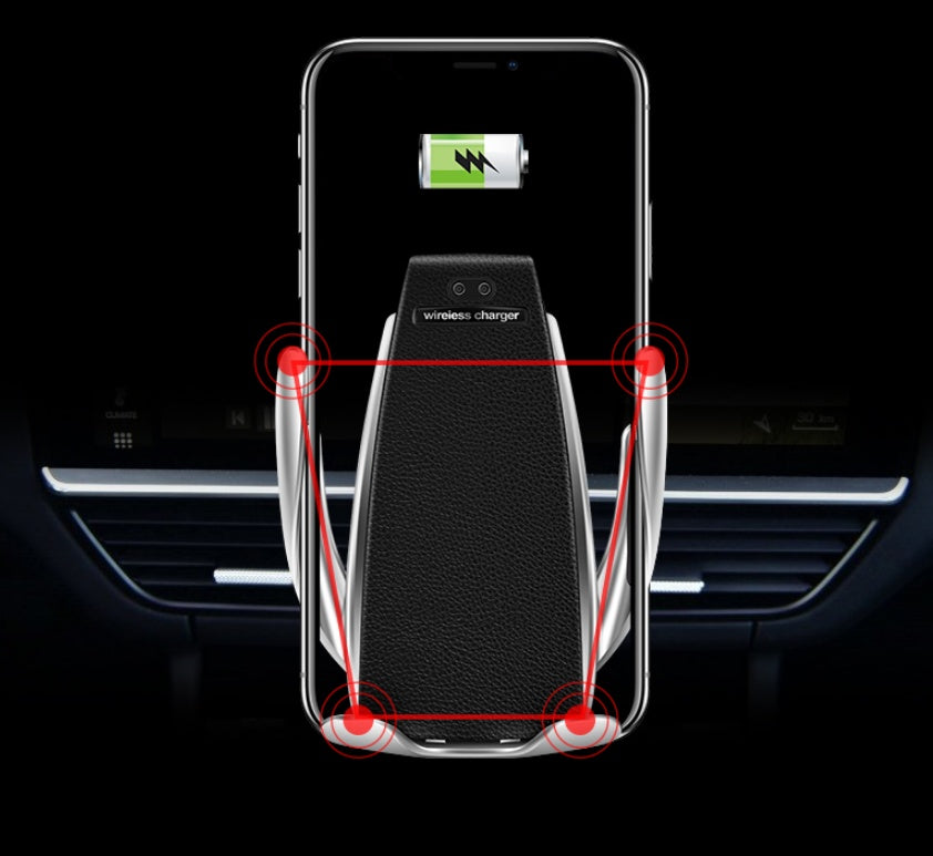 10W Car Wireless Charger with Phone Holder - Fast Induction Charging Mount