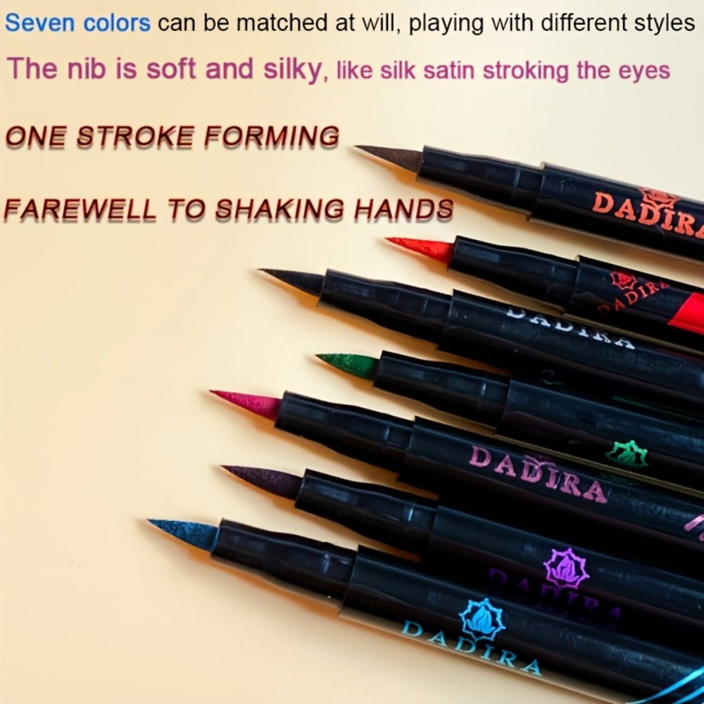 Fine-Tip Liquid Eyeliner Pen Set with Twelve Black and Bright Color Pens for Graphic Eye Looks — image 10