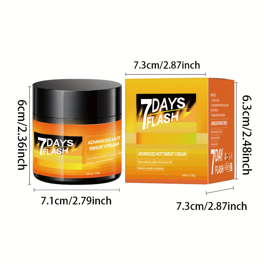 Body Cream 7DAYS FLASH 202g Jar with Glycerin, Hyaluronic Acid, Ginger Oil and Garcinia Cambogia Extract — image 5