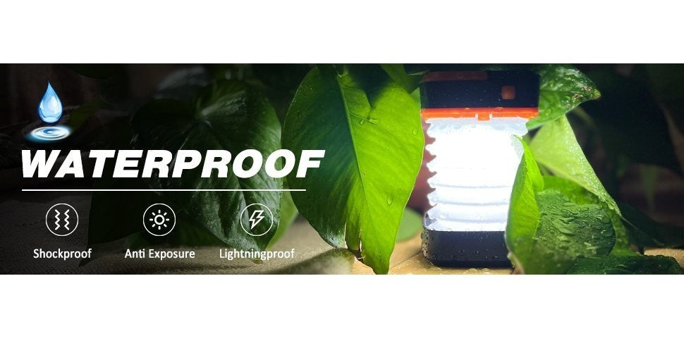2-Pack Portable Folding Solar Camping Lantern, Mini USB Rechargeable, IPX4 for Indoor & Outdoor Camping — image 16