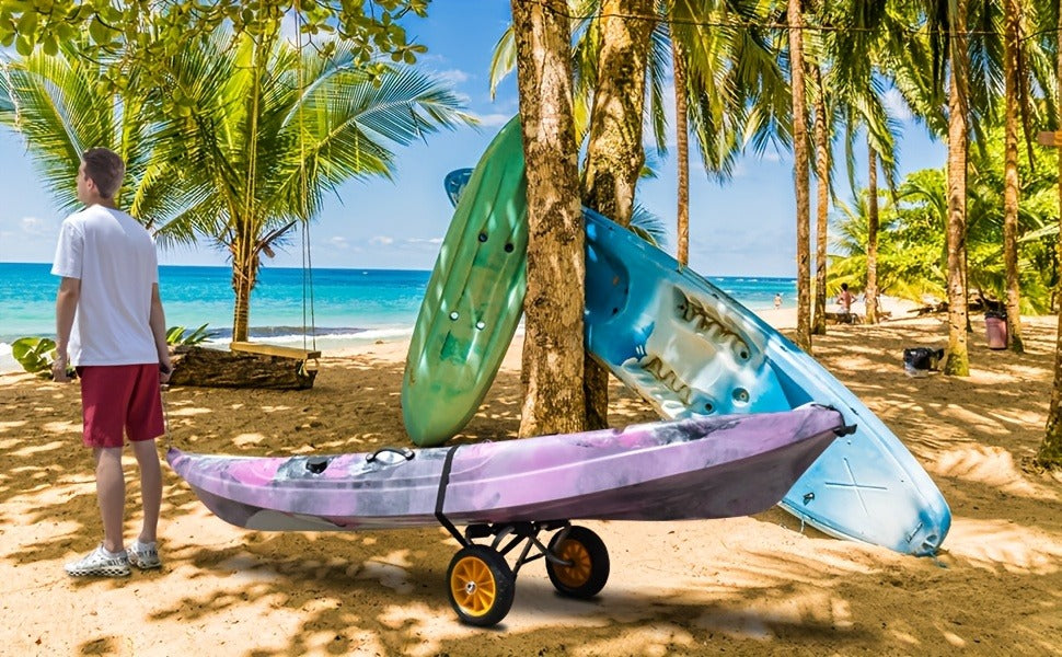 Kayak Cart Trolley Carrier Dolly, Canoe Paddle Board Boat Transport with 10-Inch Solid Wheels — image 17
