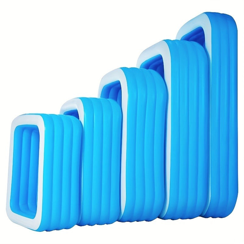Inflatable Swimming Pool for Family Adults Kids, Large Above Ground Outdoor Backyard Pool for Garden, Patio and Yard Use — im