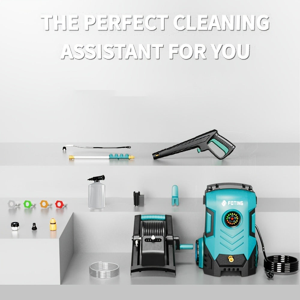 Pressure Washer 5000PSI Electric Power Washer 2.4-3.6GPM Adjustable 8-Level Touch Screen 34" Tall for Garden, Patio and Yard 