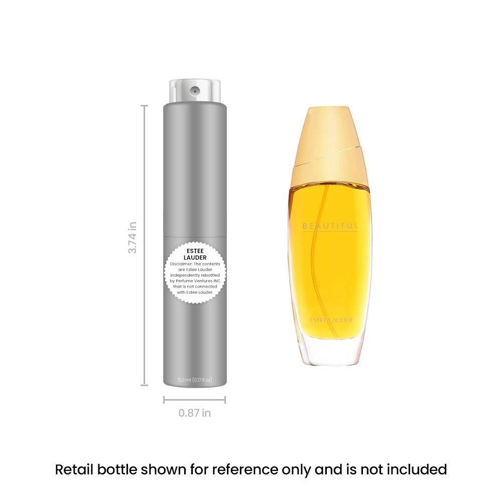 Women's Perfume Estee Lauder Beautiful EDP Travel Spray 5ml – Romantic Floral Eau de Parfum with Rose, Tuberose & Sandalwood 