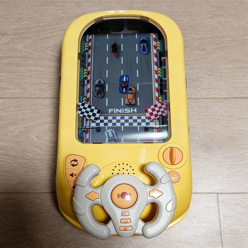 Electronic Racing Steering Wheel Game Toy with 200 Pictured Levels, Two Speeds and Yellow or Green Options — image 4