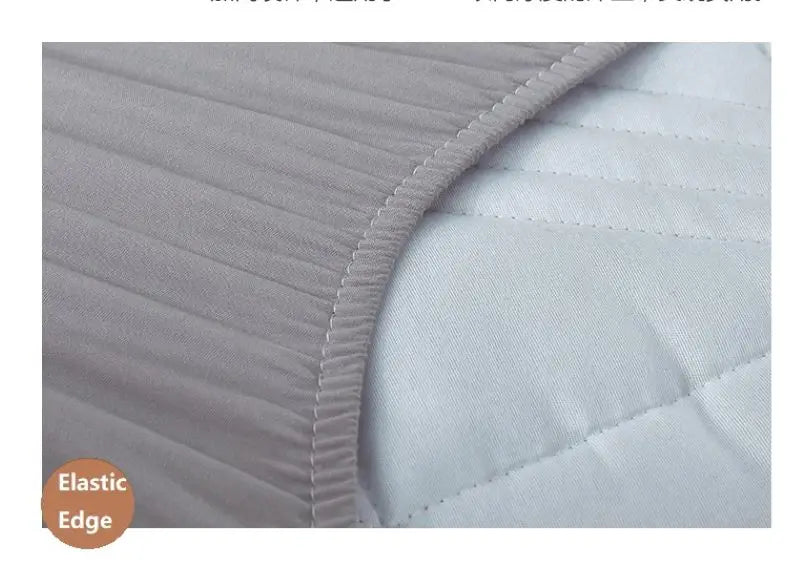 Pure Cotton Bed Sheet Single Piece Thickened Quilted Anti-mite Mattress Protector